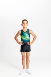 Купальник гимнастический мужской Космос (петроль)