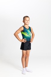 Купальник гимнастический мужской Космос (петроль)