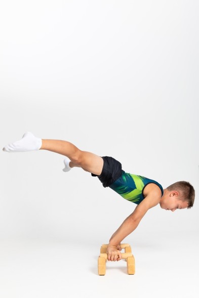 Купальник гимнастический мужской Космос (петроль)