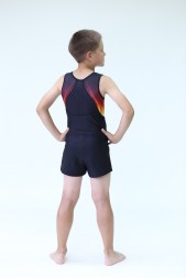 Купальник гимнастический. Мужской. &quot;Пламя&quot;.    