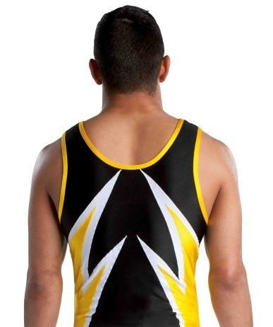 Комплект гимнастический &quot;Стивен&quot; (купальник и черные шорты). 