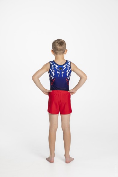 Купальник гимнастический мужской &quot;Джунгли&quot;. Темно-синий