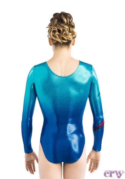 Гимнастический купальник для выступлений. Арт.  SOLVEIG. 11874.08/1/1