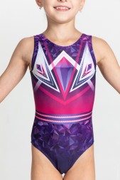Гимнастический купальник Малахитовая шкатулка. Аметист