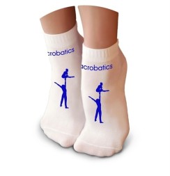 Носки спортивные. Акробатика. Изображение - синее.