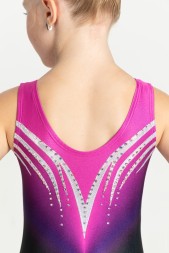 Сияние (розовый). Гимнастический купальник для выступлений