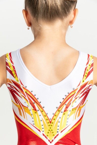 Пламя Победы. Купальник для выступлений 