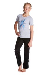 Футболка женская. Спортивная гимнастика. Серая. 