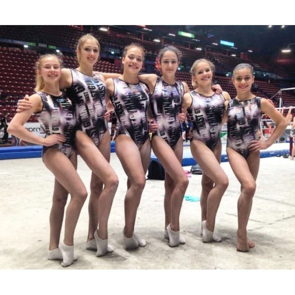 Гимнастический купальник &quot;GYMNAST&quot;.  Рост 110-116