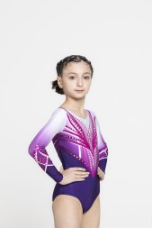 Гимнастический купальник Злата. Длинный рукав