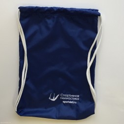Мешочек - рюкзачок &quot;Гимнастика&quot;. Синий.