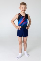 Купальник-комбинезон  мужской Космос. Черный 