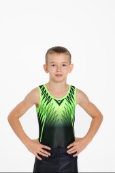 Купальник гимнастический мужской NEO. Зеленый