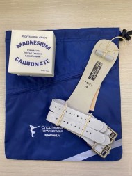 Мешочек для гимнастических накладок и для мелочей "Гимнастка".  Красный