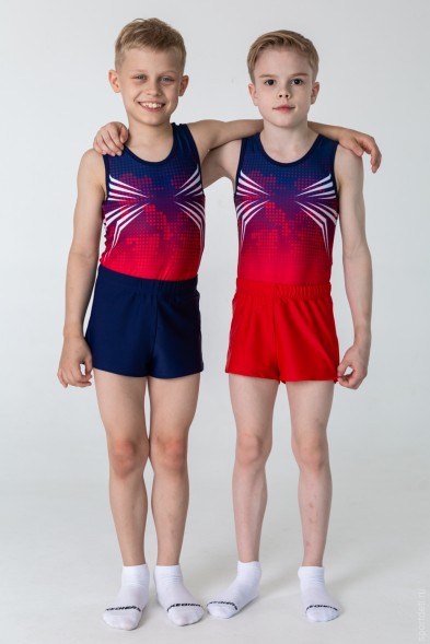 Купальник-комбинезон гимнастический мужской &quot;Форвард&quot;. Меланж 