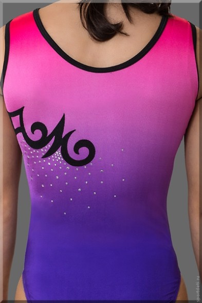 Гимнастический купальник для выступлений. SL-3173-R-6 F-982