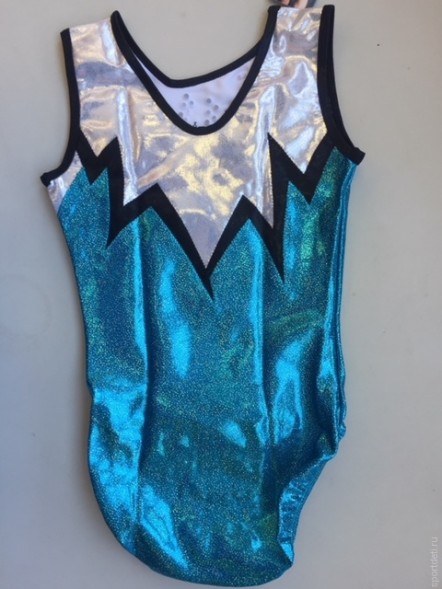 Гимнастический купальник для выступлений. Арт 1808 2 Размер AXS Рост 158