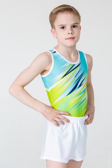 Купальник-комбинезон  мужской &quot;Космос&quot;. Зеленый