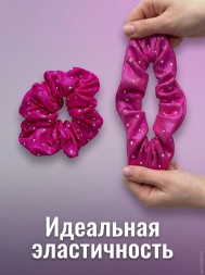 Резинка для волос со стразами для гимнастики и танцев, розовая