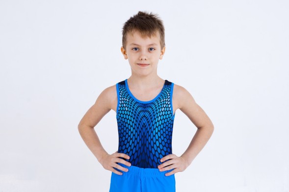 Купальник гимнастический. Мужской. &quot;Немо&quot;.  