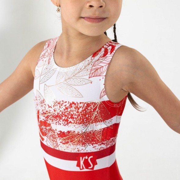 Гимнастический купальник &quot;Надин&quot;. Красный.