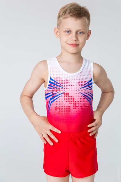 Купальник гимнастический мужской &quot;Форвард&quot;. Красный